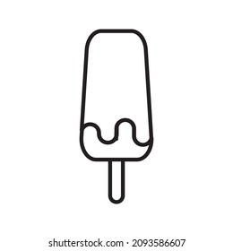 ice cream vector line for web, presentation, logo, Icon Symbol.