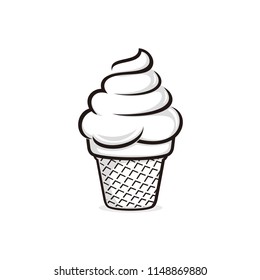 Ice cream vector logo