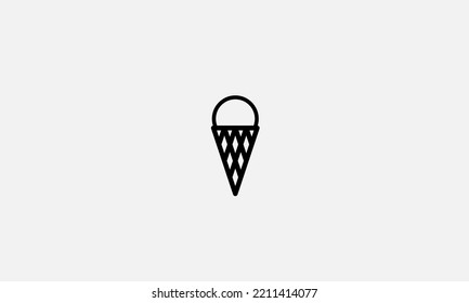 Ice cream vector logo design