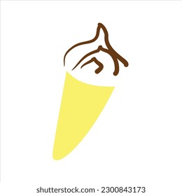 ice cream vector logo design