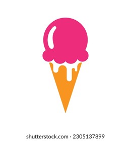 Ice Cream Vector Logo Design Template
