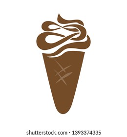 ice cream. vector logo icon 