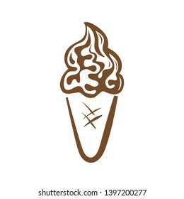 ice cream, vector logo  icon