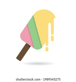 Eis-Creme-Vektorlogo-Symbol