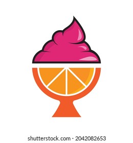Ice cream vector logo icon design