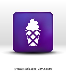 Ice cream vector logo icon frozen, food.