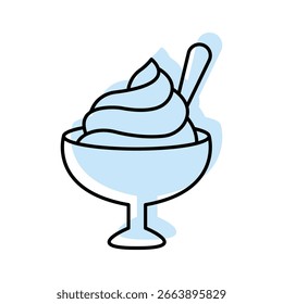Vector de helado, píxel perfecto, archivo ilustrador 