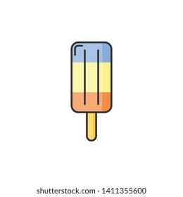 Ice cream vector set. Can be used as logo, icon and other