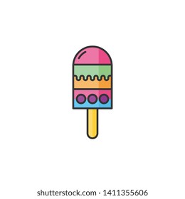 Ice cream vector set. Can be used as logo, icon and other