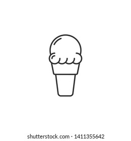 Ice cream vector set. Can be used as logo, icon and other