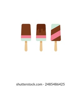conjunto de Vector de helado diseño Clipart