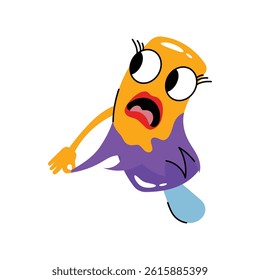 Ice cream vector Sticker. Eps 10 file