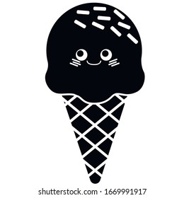 Ice cream. Vector stock illustration.