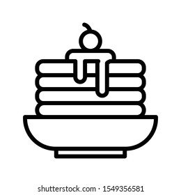 ice cream vector thin line icon

