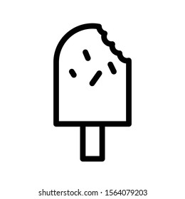 ice cream vector thin line icon 
