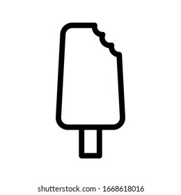 ice cream vector thin line icon 