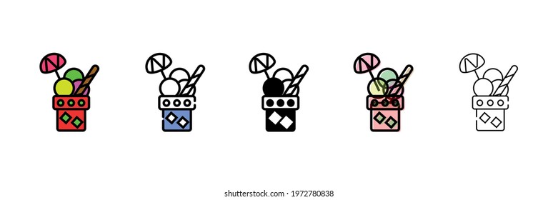 Ice Cream vector type icon