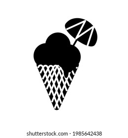 ice cream vector type icon