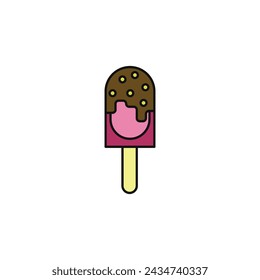 ice cream vector type icon