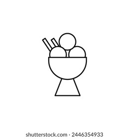 ice cream vector type icon