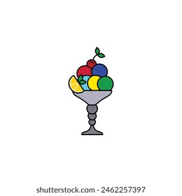 Vector de helado tipo icono