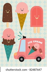 ice cream vector/illustration