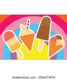 Ice cream vetor Illustration