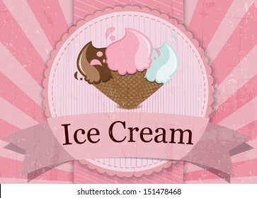 Ice Cream vintage style 