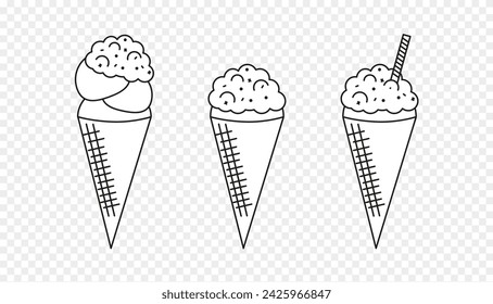 Ice Cream in Waffle cone