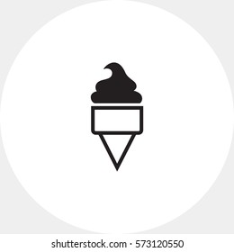 Ice cream in waffle cone