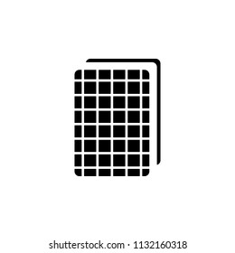 ice cream in a waffle icon. Element of ice cream icon for mobile concept and web apps. Glyph styleice cream in a waffle icon can be used for web and mobile on white background