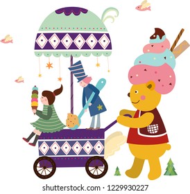Ice cream wagon
