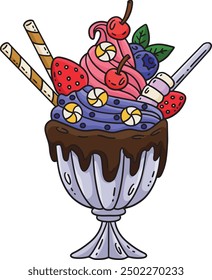 Ice Cream Watermelon Popsicles Cartoon Clipart