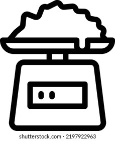 pesos helados Ilustración vectorial en un fondo transparente.Símbolos de calidad premium.Icono de vector de línea delgada para el concepto y el diseño gráfico.