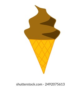 Ice cream with white background 