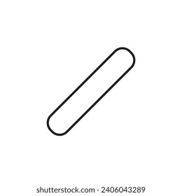 Ice cream wooden stick icon, vector illustration