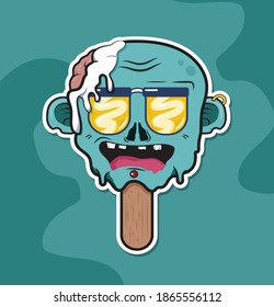 ice cream zombie vector illustration
V2
