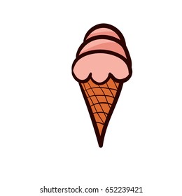 ice creame icon vector