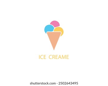 ICE CREAME logo, icon , vector and illustration, which contain a brand name or identity for any company .
