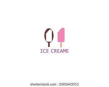 ICE CREAME logo, icon , vector and illustration, which contain a brand name or identity for any company .