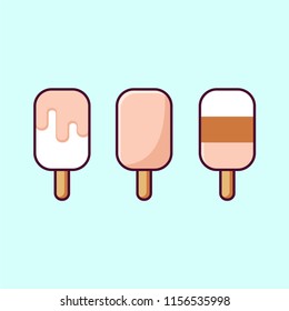 Ice Creame Set Vector