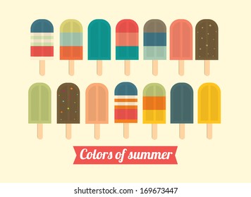 Ice Cream/ice Lolly Vector/illustration