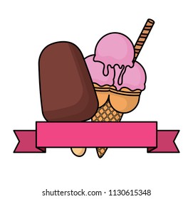 Ice creams design