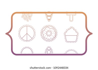 ice creams and donuts pattern