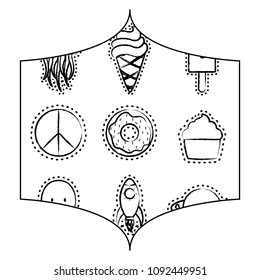 ice creams and donuts pattern