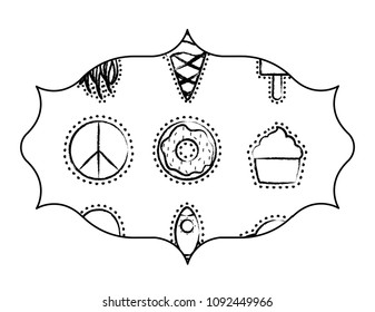 ice creams and donuts pattern