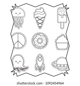 ice creams and donuts pattern