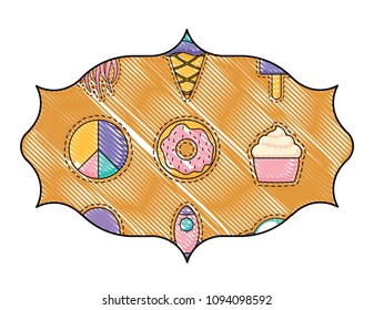 ice creams and donuts pattern