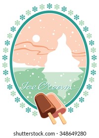 Ice creams and iceberg