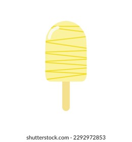 ice creams tasty  Sweet summer delicacy sundaes ice-cream cones and popsicle icon isolated Vector illustration for web, design, print on white background